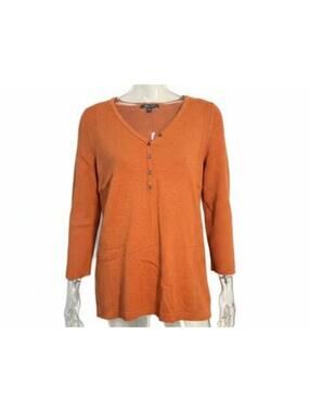 TOP Sweater by Relativity Long Sleeve Sweater XL Orange